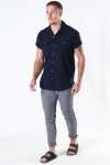 Only & Sons Andrew Waffle Hemd S/S Dark Navy