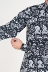 Only & Sons Frederik L/S Paisley Stretch Hemd Black