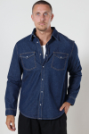 ONLY & SONS Bane Regular Fit Denim Hemd Dark Blue Denim