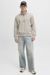 Jack & Jones Soho Sweat Half Zip Moonbeam