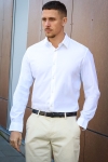 Jack & Jones Active Muscle Fit Stretch Hemd White