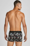 Jack & Jones Flower Microfiber 3 Pack Trunks Black