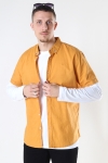 Clean Cut Copenhagen Cotton / Linnen Hemd S/S Pale Orange