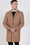 Only & Sons Julian Solid Wool Wollmantel Camel