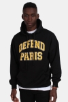 Defend Paris 92 Hoodies Sweatshirts Capuche Black