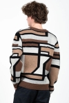 Clean Cut Copenhagen Jones O-Neck Knit Brown Mix