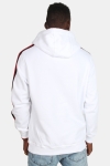 Uhrban Classics TB2085 Stripe Shoulder Hoodie White/Black/Fire Red