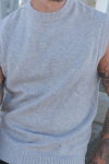 Jack & Jones Soho Ollie Knit Vest Light Grey Melange