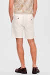 Selected COMFORT-BRODY LINEN SHORTS Cloud Dancer