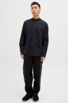 Jack & Jones Summer Half Placket Hemd LS Black