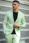 Jack & Jones FRANCO ANZUG Celadon Green SUPER SLIM FIT