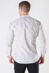 Only & Sons Matthew LS Stripe Manderine Hemd Chinchilla