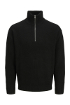 Jack & Jones Soho Ollie Knit Half Zip Black