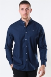 Clean Cut Copenhagen Oxford Mao Stretch L/S Navy