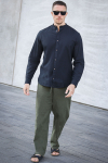 ONLY & SONS Sinus Loose Cotton Linen Pants Olive Night