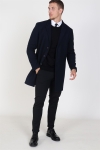 Jack & Jones Moulder Wollmantel Dark Navy