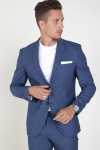 Selected Slim Mylo-Logan Blue StructUhre Blazer Dark Blue