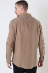 Kronstadt Johan Muslin Hemd Sepia tint brown