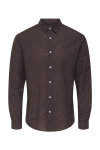 ONLY & SONS Caiden LS Linen Hemd Coffee Bean Peppercorn