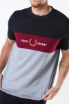 Fred Perry Embroidered Panel T-Hemd Steel Marl