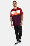 Fila Men Aaron SS T-Hemd Potent-Merlot-Bright-Wht-Harvest-Pumkin