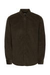 ONLY & SONS Michael Regular Fit Stretch Cord Hemd LS Demitasse