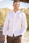 Selected Slim Sun Linen Hemd LS White