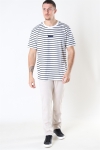 Woodbird Menak Stripe T-Hemd Kit-Navy