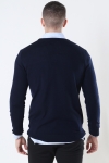 Clean Cut Copenhagen Merino Wool Crew Stricken Navy