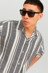 Jack & Jones JORCABANA STRIPE Hemd SS LN Black