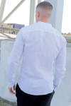 ONLY & SONS CAIDEN LS SOLID LINEN MAO Hemd White