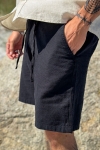 Selected Regular Brody Linen Shorts Black