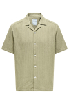 ONLY & SONS Bertil Waffle SS Resort Hemd Twill