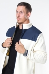 Rains Fleece Zip Puller Jacke Off White