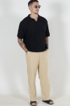 Solid Allan Elsticated Wide Fit Linen Pants Curds & Whey