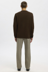 Selected Dane LS Structure Knit Crew Neck Demitasse