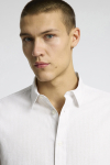 Selected Regular New Linen Hemd SS Pure Cashmere Thin Stripe