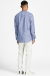 Jack & Jones JPRBLASUMMER HALF PLACKET Hemd L/S SN Faded Denim