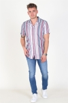 Jack & Jones Robert Stripe Hemd S/S Cordovan