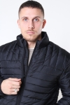 Only & Sons Paul Quilted Highneck Jacke Black