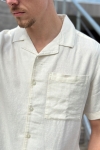 Solid Allan Cuba Linen Hemd Off White