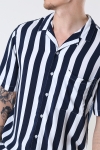 Kronstadt Ramon Cuba big stripe S/S Hemd Navy