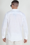 ONLY & SONS Caiden Regular Linen Resort LS Hemd White