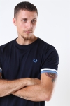 Fred Perry Bold Tipped T-Hemd Navy