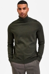 Selected BERG ROLL NECK Forest Night Melange