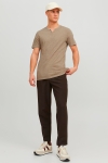 Jack & Jones JJESPLIT NECK TEE SS NOOS Crockery