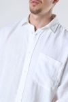 Woodbird Stoll Linen Hemd Off White