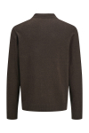 Jack & Jones Emil Knit Polo Half Zip LS Mulch