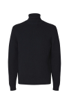 Selected Dane LS Structure Knit Roll Neck Sky Captain
