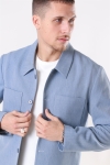 Les Deux Marseille Herringbone Jacke Provincial Blue